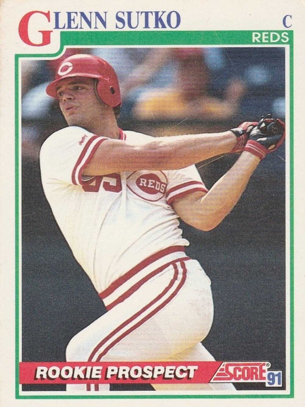 Glenn Sutko - Score '91 Rookie Prospect MLB Baseball Card